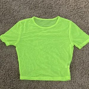 Neon Mesh croptop